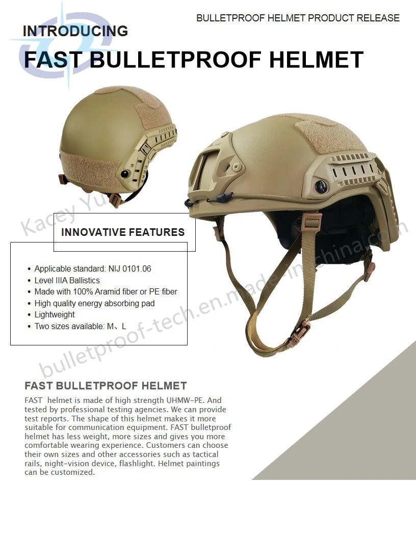 Casco Military Nij Iiia Fast Aramid Combat Ballistic Bulletproof Helmet Protection Equipment 719