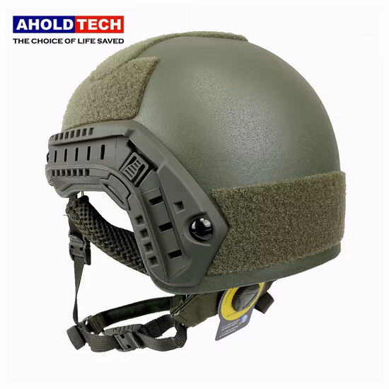 Un Blauer ballistischer Polizeihelm Nij Iiia Kugelsicherer Helm für militärische Zwecke