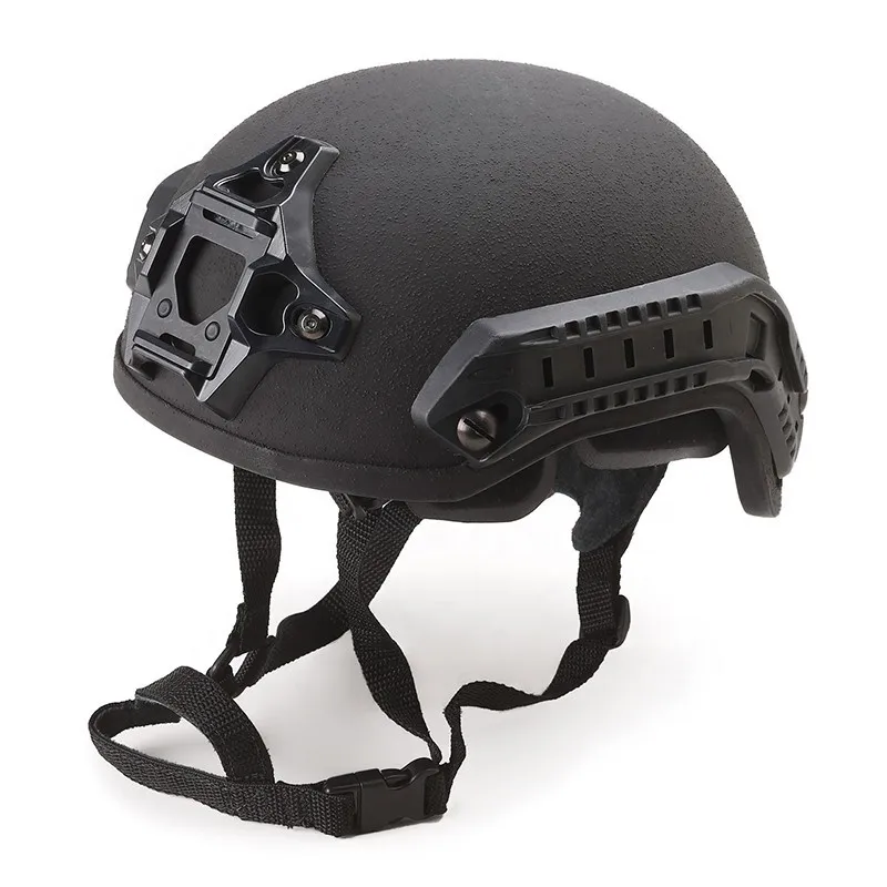 Doppelt sichere Sicherheitsausrüstung, grüner, komfortabler, kugelsicherer Helm der Stufe Iiia, schneller ballistischer Helm