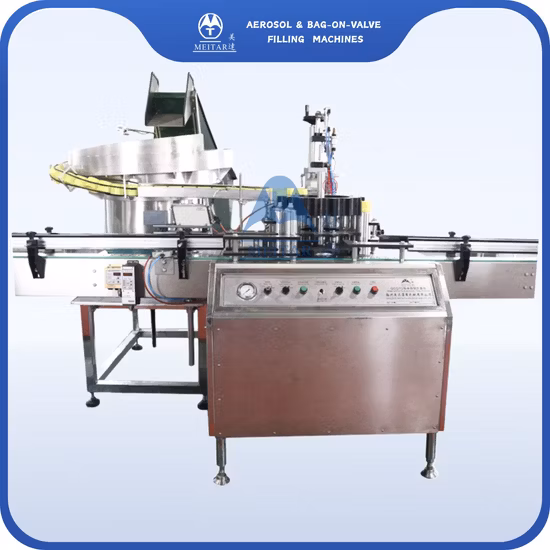 Qgq 750 Automatische Aerosol-Selbstverteidigungs-Sprühdosen-Abfüllmaschine